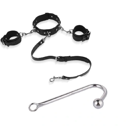 Hook 5334 with and Cuffs Anal Beaded Elegant Collar 1111